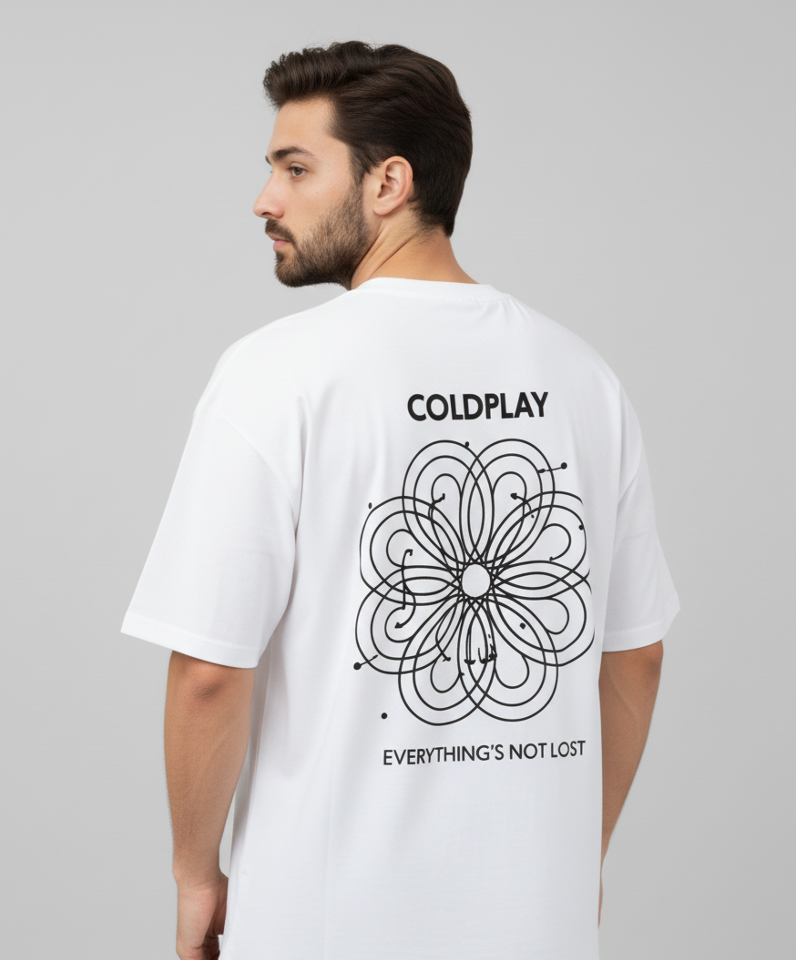 ColdPlay Music Oversized Tshirt
