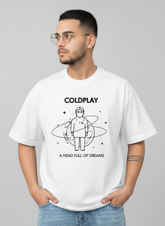 ColdPlay Music Oversized Tshirt