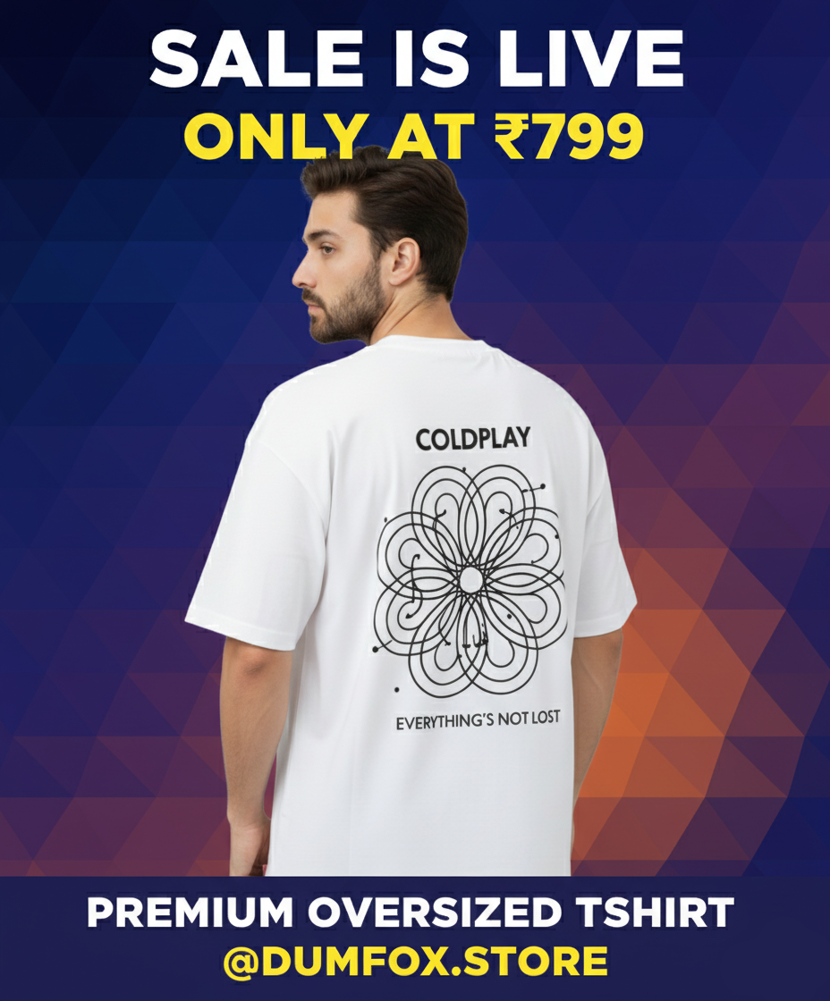 ColdPlay Music Oversized Tshirt